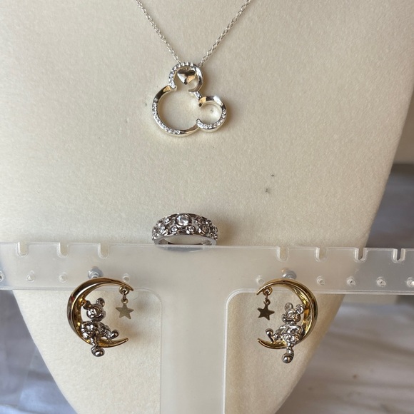 Disney Jewelry - Disney Silver and Gold Mickey Necklace Set